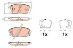 Колодки тормозные HYUNDAI ix35 (10-) передние (4шт.) TRW