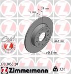 Диск тормозной MAZDA 3 (13-) задний (1шт.) ZIMMERMANN