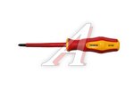 Отвертка крестовая PH 2.0х100мм диэлектрическая (сталь CrV) THORVIK
