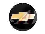 Заглушка литого диска CHEVROLET черный жел.55-59