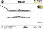 Щетка стеклоочистителя OPEL Astra F 500/475мм комплект Das Original SWF