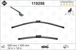 Щетка стеклоочистителя KIA Ceed VW Caddy,Touran 600/450мм к-т Visioflex (Уценка:нетоварный вид) SWF