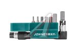 Набор бит 1/4" HEX 2-8мм с держателем 8 предметов JONNESWAY