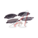 Колодки тормозные PEUGEOT 206 (97-) передние (без АБС) (4шт.) HSB