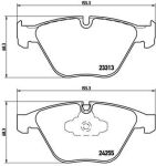 Колодки тормозные BMW 3 (E90,E91,E92,E93),X1 (E84) передние (4шт.) BREMBO