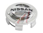 Заглушка литого диска NISSAN серый хром 50-54