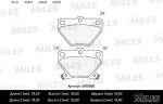 Колодки тормозные TOYOTA Corolla (99-),Yaris (99-05) задние (4шт.) MILES