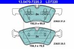 Колодки тормозные MERCEDES ML (W164),GL (X164),R (W251) передние (4шт.) ATE