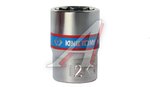 Головка торцевая 1/4" 12мм 12-ти гранная KING TONY