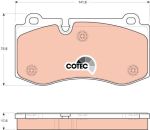 Колодки тормозные MERCEDES W221, W211, C219, C216, R230 передние (4шт.) TRW