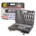 Набор инструментов 216 предметов слесарно-монтажный 1/4",3/8",1/2" Мастер AVS