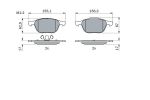 Колодки тормозные FORD Focus 2 MAZDA 3 VOLVO передние (4шт.) BOSCH