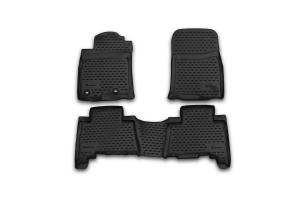 Коврик салона TOYOTA Land Cruiser 150 (13-), 5 мест полиуретан черный (4 предм.) ELEMENT