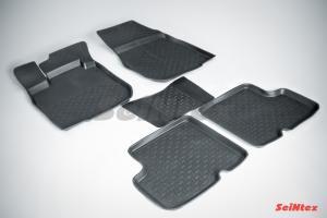 Коврик салона RENAULT Logan (04-) резина высокий борт (5 предм.) SEINTEX