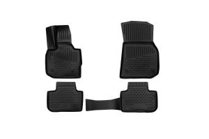 Коврик салона BMW X3 (17-), (G01), SUV, (Европа) 3D полиуретан черный (4 предм.) ELEMENT