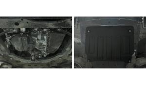 Защита картера и КПП NISSAN Qashqai (14-) (с крепежом) АВТОБРОНЯ 111.04153.1