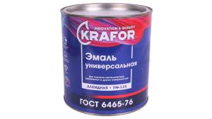 Эмаль желтая 2.7кг KRAFOR