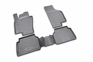 Коврик салона VW Tiguan (07-16) полиуретан черный (4 предм.) ELEMENT
