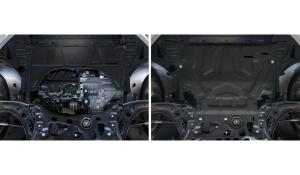 Защита картера и КПП SKODA Octavia (13-) (с крепежом) АВТОБРОНЯ 111.05111.1