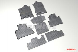 Коврик салона CADILLAC Escalade IV (14-), CHEVROLET Tahoe IV (14-) резина, сетка (7 предм.) SEINTEX