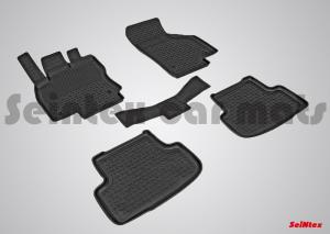 Коврик салона AUDI A3 (12-) резина высокий борт (5 предм.) SEINTEX