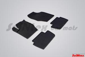 Коврик салона CITROEN С 4 (04-12), CITROEN С 4 II (12-) резина, сетка (4 предм.) SEINTEX