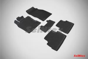 Коврик салона NISSAN Qashqai II (Японская) (14-16) резина высокий борт (5 предм.) SEINTEX
