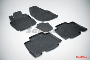 Коврик салона TOYOTA Rav 4 III L (08-12) резина высокий борт (5 предм.) SEINTEX
