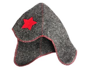 Колпак для бани "Буденовка" серая Б413