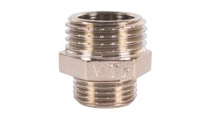 Ниппель-переходник c 1/2 на 3/8 никель VALTEC