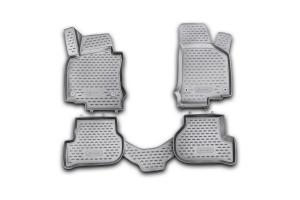 Коврик салона VW Golf VI (09-) 3D полиуретан черный (4 предм.) ELEMENT