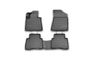 Коврик салона KIA Sorento (12-15) 3D полиуретан черный (4 предм.) ELEMENT