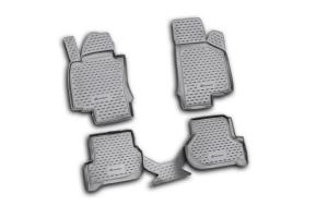 Коврик салона SKODA Octavia II (Typ 1Z) (04-13) полиуретан черный (4 предм.) ELEMENT