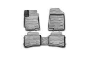 Коврик салона KIA Rio (UB) (11-14) (14-16) 3D полиуретан черный (4 предм.) ELEMENT