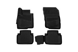 Коврик салона MITSUBISHI Eclipse Cross (17-) 3D полиуретан черный (4 предм.) ELEMENT
