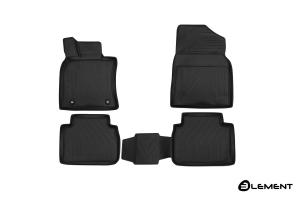 Коврик салона TOYOTA Camry (18-) 3D полиуретан черный (4 предм.) ELEMENT