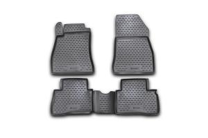 Коврик салона NISSAN Juke (10-14) (14-) клипса R/N полиуретан черный (4 предм.) ELEMENT