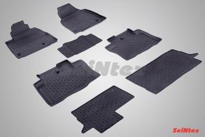 Коврик салона HONDA Pilot II (08-) резина высокий борт (7 предм.) SEINTEX