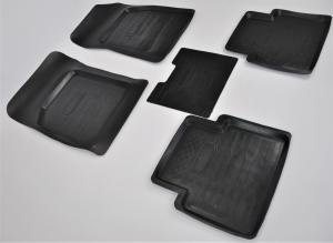 Коврик салона Nissan Tiida седан SC11X 2004-2013, седан II C12 2009-, хэтчбек C11X 2004-2014 резина (5 предм.) COMFORT