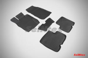 Коврик салона NISSAN Terrano III (14-15) резина высокий борт (5 предм.) SEINTEX