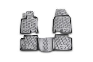 Коврик салона NISSAN Qashqai+2 (08-14) полиуретан черный (4 предм.) ELEMENT