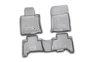 Коврик салона TOYOTA Land Cruiser Prado, 5 мест (09-13) полиуретан черный (4 предм.) ELEMENT