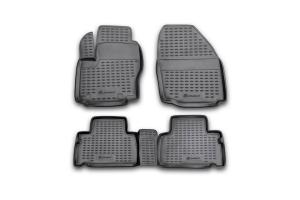 Коврик салона FORD S-MAX (06-), (FN) полиуретан черный (4 предм.) ELEMENT