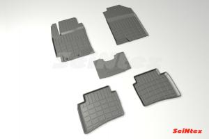 Коврик салона HYUNDAI Solaris II (17-), KIA Rio (17-), KIA Rio X-Line (17-) резина (5 предм.) SEINTEX