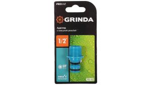 Адаптер для шланга 1/2" внешняя резьба GRINDA 8-426415