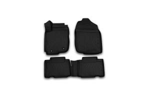 Коврик салона TOYOTA Rav 4 (13-15) (15-) 3D полиуретан черный (4 предм.) ELEMENT