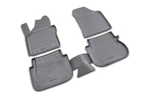 Коврик салона VW Caddy (07-14) полиуретан черный (4 предм.) ELEMENT