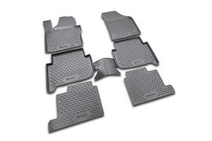 Коврик салона VW Touran (I) (03-10), (II) (10-15), 7 мест. полиуретан черный (6 предм.) ELEMENT