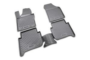 Коврик салона VW Touran (I) (03-10), (II) (10-15) полиуретан черный (4 предм.) ELEMENT