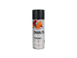 Эмаль черный 1200 Termo +300С термостойкая аэрозоль ЛАКРА